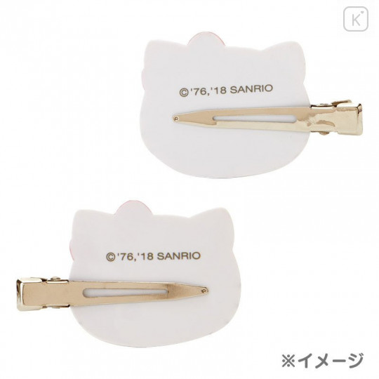 Japan Sanrio Hair Clips Set - Keroppi - 4