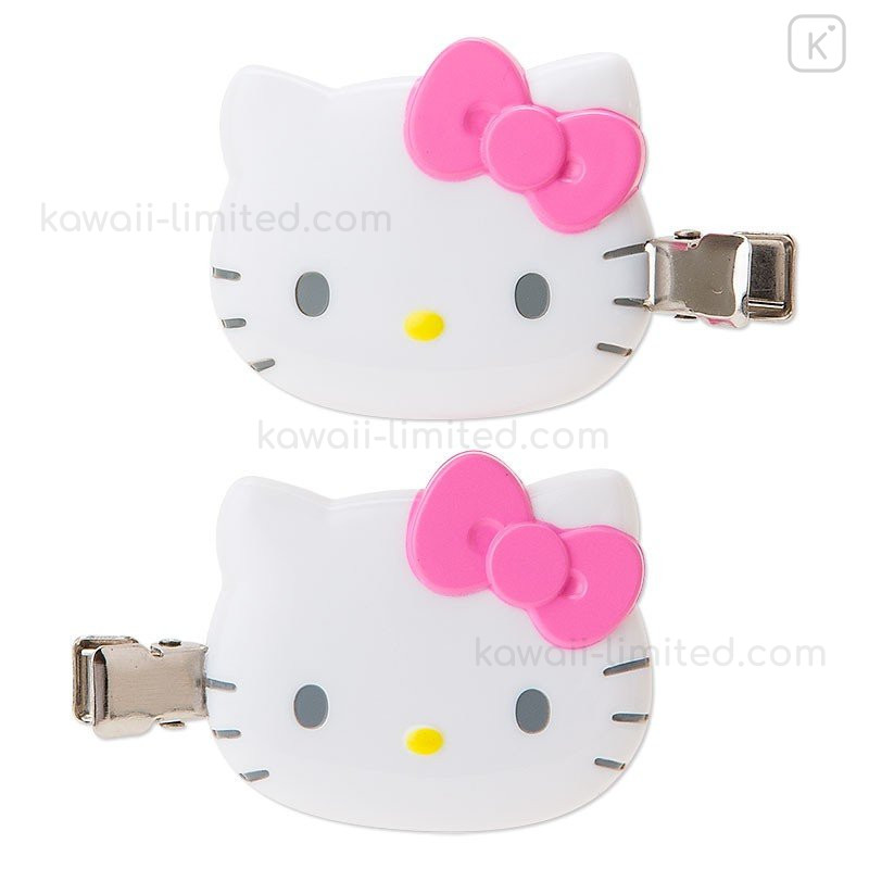 HELLO KITTY hair clip ❤︎ PINK Amazon.com: Hello Kitty x Kitsch Hair Clips for Women