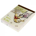Japan Disney Mini Notepad - Winnie the Pooh & Piglet Good Morning Sunshine - 3