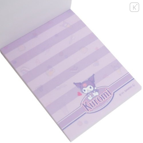 Japan Sanrio Mini Notepad - Kuromi / Cook - 3