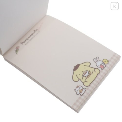 Japan Sanrio Mini Notepad - Pompompurin / Tea Time - 2