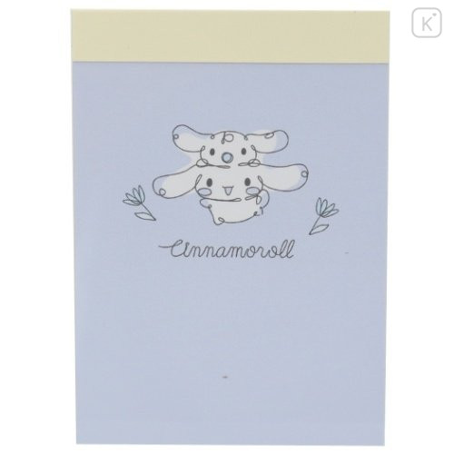 Japan Sanrio Mini Notepad - Cinnamoroll / Happy - 1