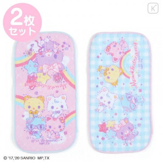 Japan Sanrio Half Petit Towel 2pcs Set - Mewkledreamy / Niji - 1