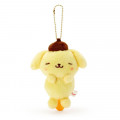 Japan Sanrio Keychain Plush - Pompompurin / Acupoint Push Mascot - 1