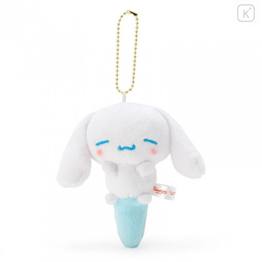 Japan Sanrio Keychain Plush - Cinnamoroll / Acupoint Push Mascot - 1