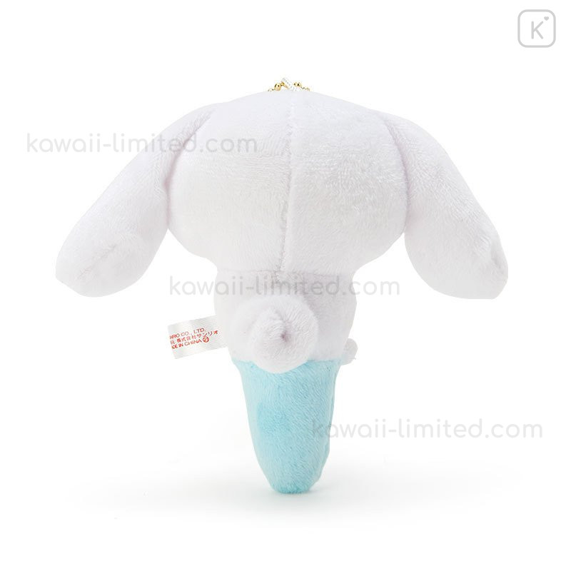 Japan Sanrio Keychain Plush Cinnamoroll / Acupoint Push Mascot