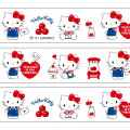 Japan Sanrio Washi Paper Masking Tape - Hello Kitty / White - 4