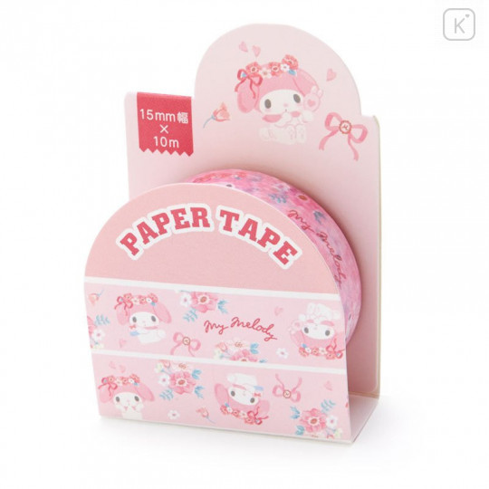 Japan Sanrio Washi Paper Masking Tape - My Melody / Flower - 1