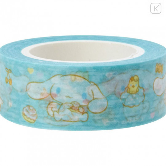 Japan Sanrio Washi Paper Masking Tape - Cinnamoroll / Blue - 3