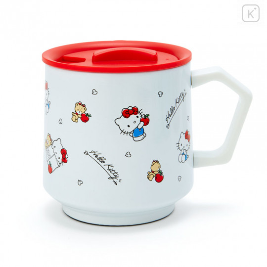 Japan Sanrio Stainless Mug with Lid - Hello Kitty - 1