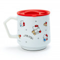 Japan Sanrio Stainless Mug with Lid - Hello Kitty - 2