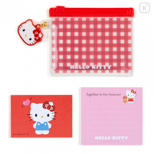 Japan Sanrio Memo with Vinyl Case - Hello Kitty - 1