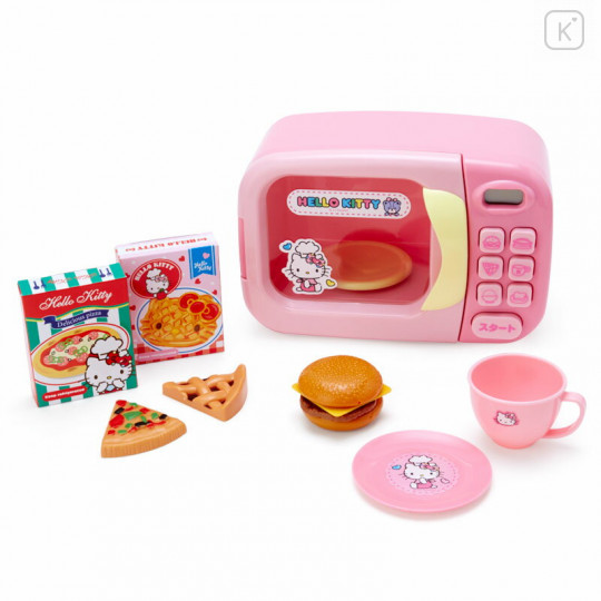 Japan Sanrio Mini Microwave Oven Set - Hello Kitty - 1