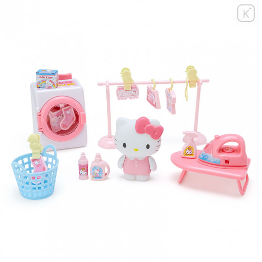 Japan Sanrio Mini Laundry Pretend Set - Hello Kitty - 1