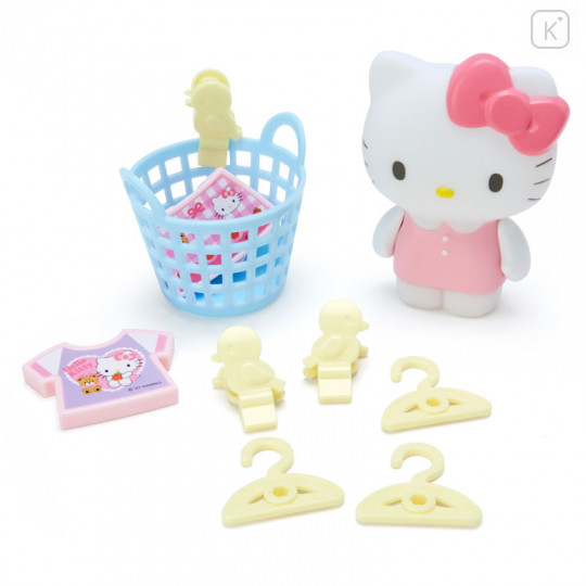 Japan Sanrio Mini Laundry Pretend Set - Hello Kitty - 3