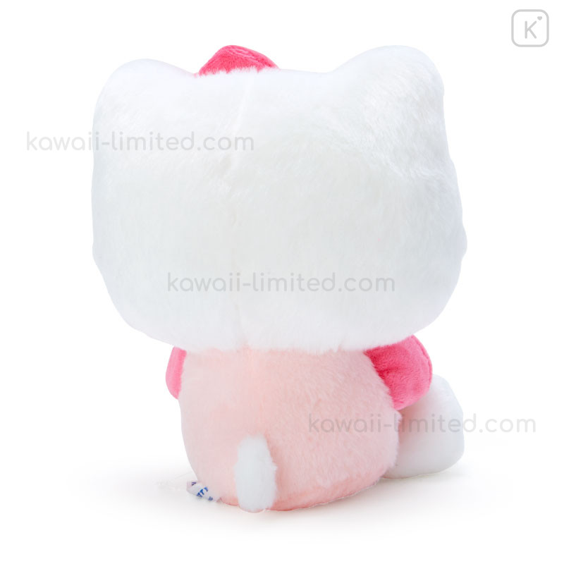 Sanrio Hello Kitty Soft Toch Plush Doll 7.6 inches Japan Import with Kanji  Love Sticker Original Package