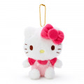 Japan Sanrio Fluffy Keychain Plush - Hello Kitty - 1