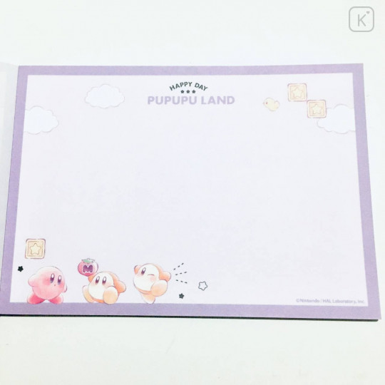 Japan Kirby A6 Notepad - Pupupu Land - 4