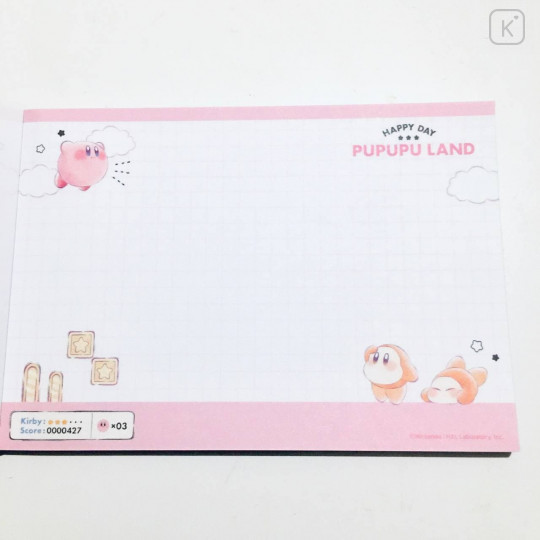 Japan Kirby A6 Notepad - Pupupu Land - 5