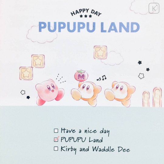 Japan Kirby A6 Notepad - Pupupu Land - 6