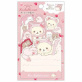 Japan San-X Die-cut Sticky Notes - Korilakkuma Strawberry Cat / Pink - 1