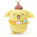 Japan Sanrio 2 Way Mascot Keychain Brooch - Pompompurin Amechan / My Treasure - 2