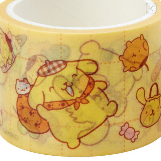 Japan Sanrio Washi Paper Masking Tape Set - Pompompurin / My Treasure - 3