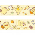 Japan Sanrio Washi Paper Masking Tape Set - Pompompurin / My Treasure - 5