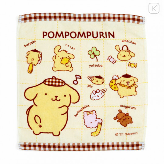Japan Sanrio Hand Towel - Pompompurin / My Treasure - 1