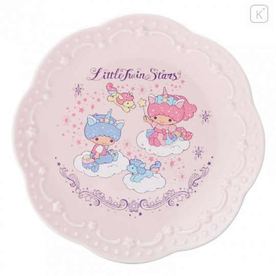 Japan Sanrio Plate 2pcs Set - Little Twin Stars / Aurora Unicorn - 4