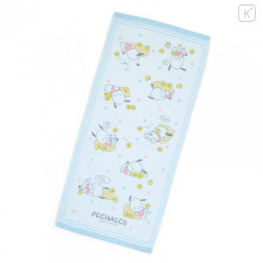 Japan Sanrio Face Towel - Pochacco / Relaxing - 1