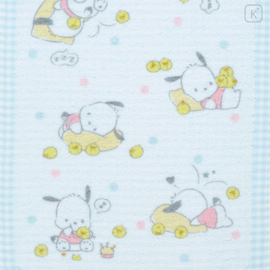 Japan Sanrio Face Towel - Pochacco / Relaxing - 4