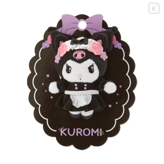 Japan Sanrio Mascot Brooch - Kuromi : Tsundere Cafe - 1