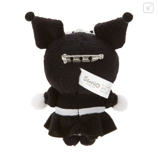 Japan Sanrio Mascot Brooch - Kuromi : Tsundere Cafe - 3