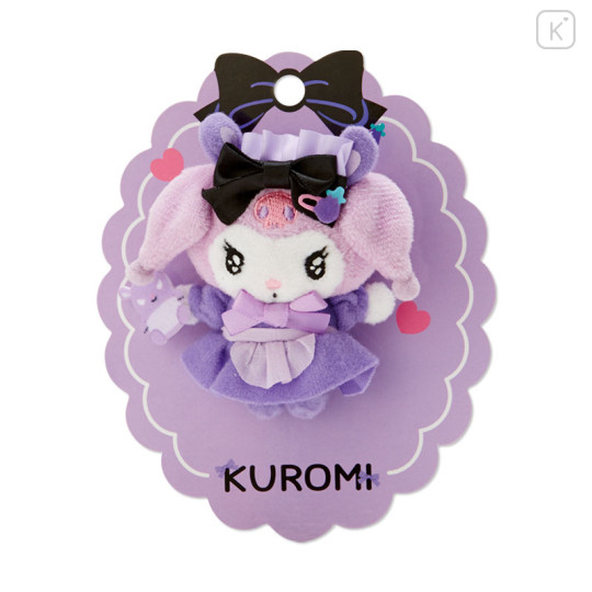 Japan Sanrio Mascot Brooch - Kuromi Dere : Tsundere Cafe - 1