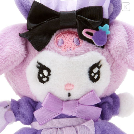 Japan Sanrio Mascot Brooch - Kuromi Dere : Tsundere Cafe - 4