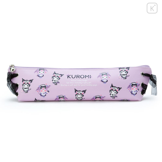 Japan Sanrio Long Pouch - Kuromi : Tsundere Cafe - 1