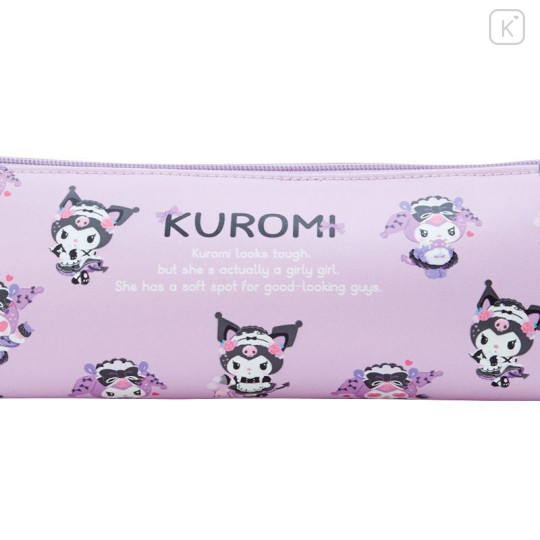 Japan Sanrio Long Pouch - Kuromi : Tsundere Cafe - 4