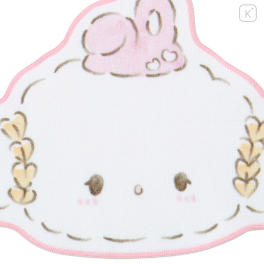 Japan Sanrio Die-cut Petit Towel - Cogimyun : Rabbit and Friend - 2