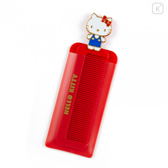 Japan Sanrio Compact Comb with Case - Hello Kitty - 1