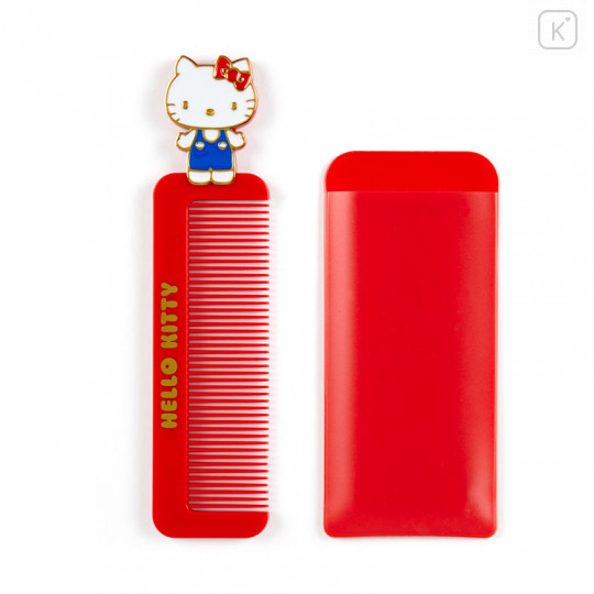 Japan Sanrio Compact Comb with Case - Hello Kitty - 2