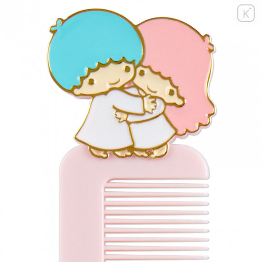 Japan Sanrio Compact Comb with Case - Little Twin Stars - 3