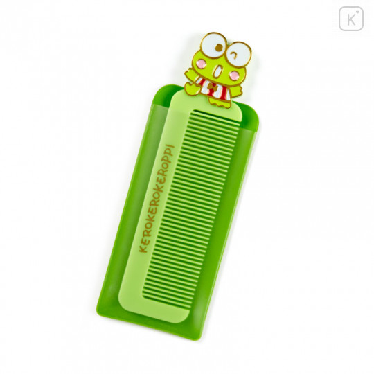 Japan Sanrio Compact Comb with Case - Keroppi - 1