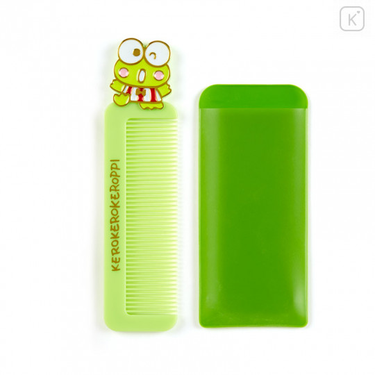 Japan Sanrio Compact Comb with Case - Keroppi - 2