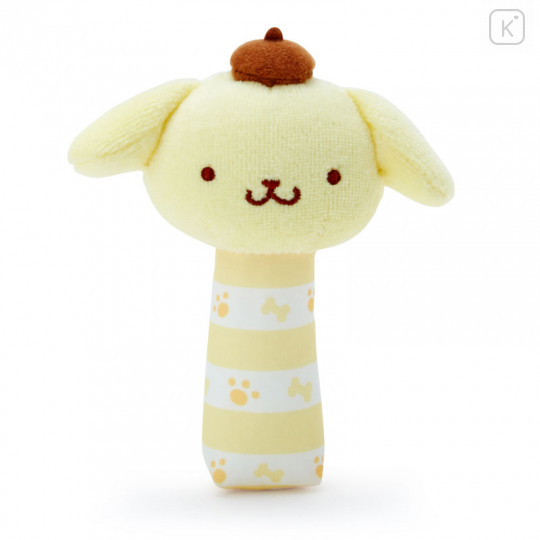 Japan Sanrio Stick Mascot for Baby - Pompompurin - 1