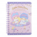 Sanrio A6 Twin Ring Notebook - Little Twin Stars / Room - 1