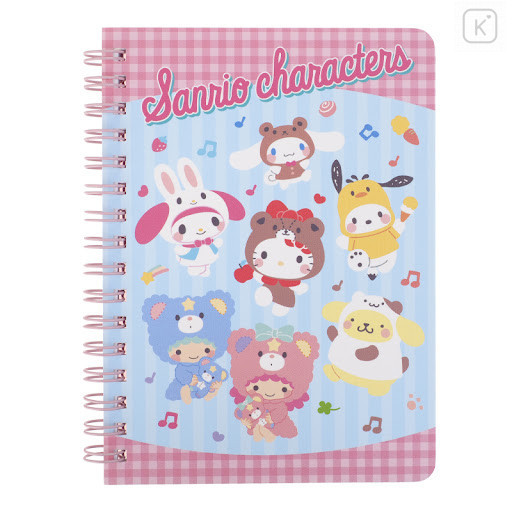 Sanrio A6 Twin Ring Notebook - Mix Characters / Cosplay - 1