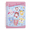 Sanrio A6 Twin Ring Notebook - Mix Characters / Cosplay - 1