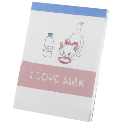 Japan Disney Mini Notepad - Marie / Milk