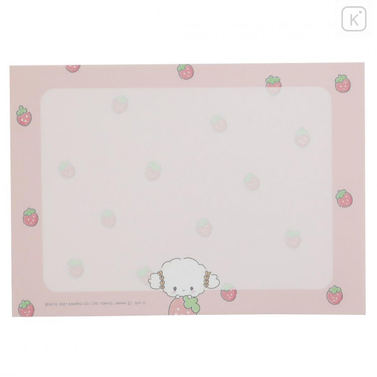 Japan Sanrio A6 Notepad - Cogimyun / Strawberry - 3